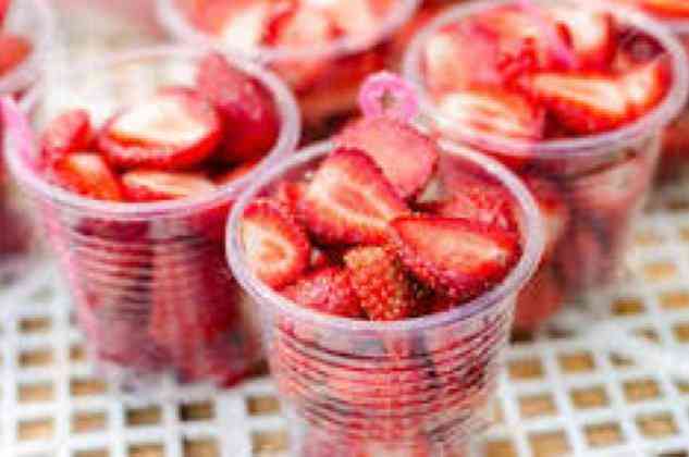 Vaso de Fresas 12 Onzas